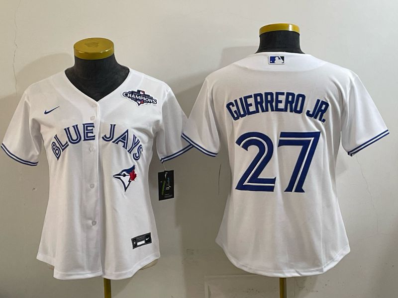 Youth Toronto Blue Jays #27 Guerrero jr White 2026 Nike Game MLB Jersey 002->youth mlb jersey->Youth Jersey